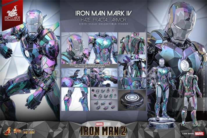 Hot Toys MMS855D79 Iron Man 2 - Iron Man Mark IV (Haze Fractal Armor) [Hot Toys Exclusive] (tx)