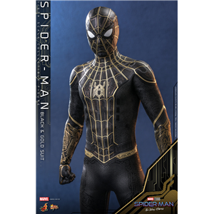 Hot Toys MMS604 1/6 Spider-Man: No Way Home - Spider-Man (Black & Gold Suit) (KU)
