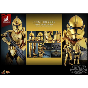 Hot Toys (Exclusive) – MMS735 - Star Wars - 1/6th scale Clone Trooper (Gold Chrome Version) (TC)