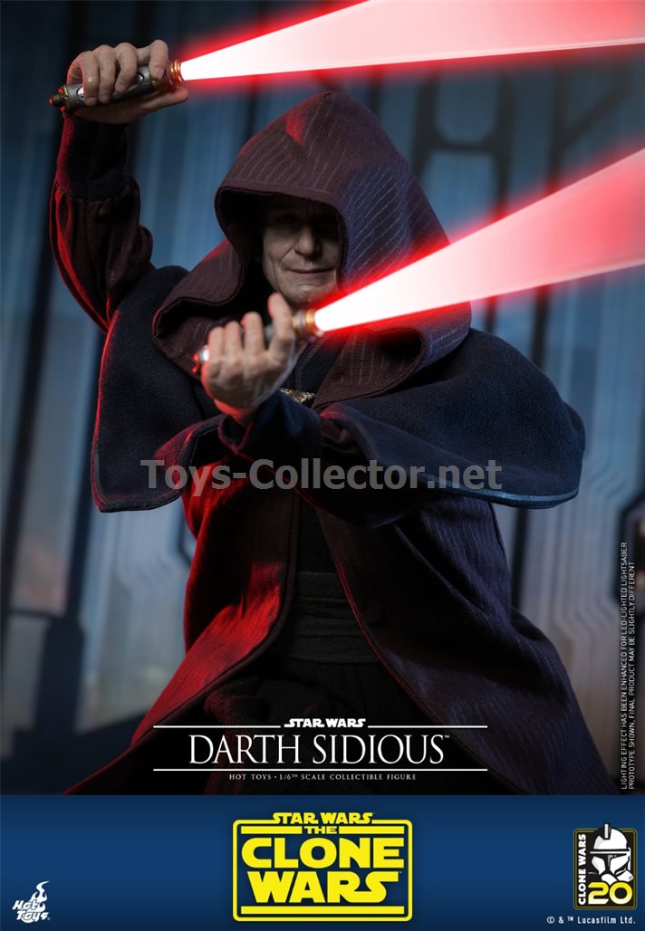 Hot Toys TMS102 1/6 Star Wars: The Clone Wars™ - Darth Sidious™(TC)