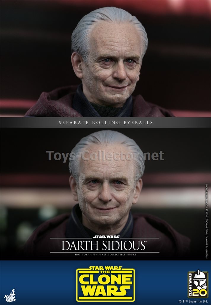 Hot Toys TMS102 1/6 Star Wars: The Clone Wars™ - Darth Sidious™(TC)