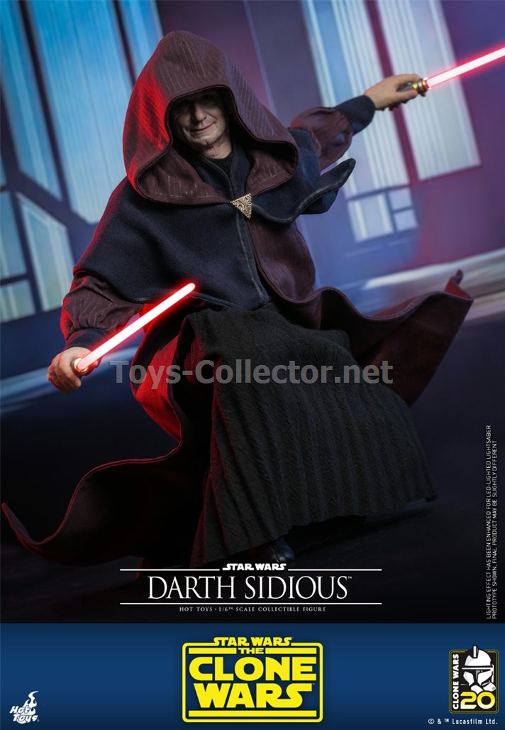 Hot Toys TMS102 1/6 Star Wars: The Clone Wars™ - Darth Sidious™(TC)