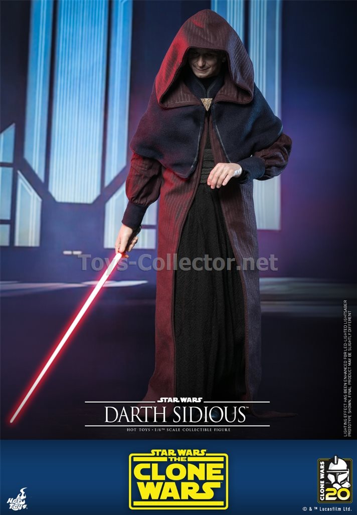 Hot Toys TMS102 1/6 Star Wars: The Clone Wars™ - Darth Sidious™(TC)