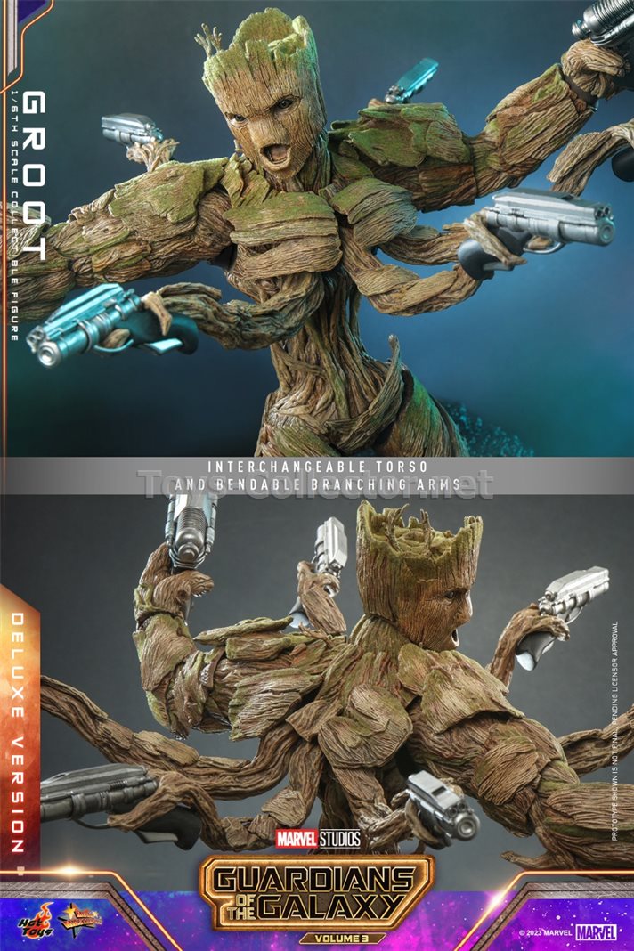 Hot Toys MMS707 1/6 Guardians of the Galaxy Vol. 3 - Groot (Deluxe Version) (ku)