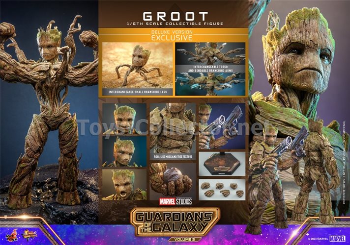 Hot Toys MMS707 1/6 Guardians of the Galaxy Vol. 3 - Groot (Deluxe Version) (ku)